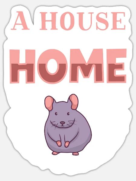 Chinchilla Liebhaber Geschenk Geschenkidee - Sticker Größe S (10 x 10 cm) - Mattweiß