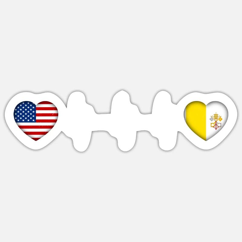 Vatican - Sticker size S (10 x 10 cm) - white matte