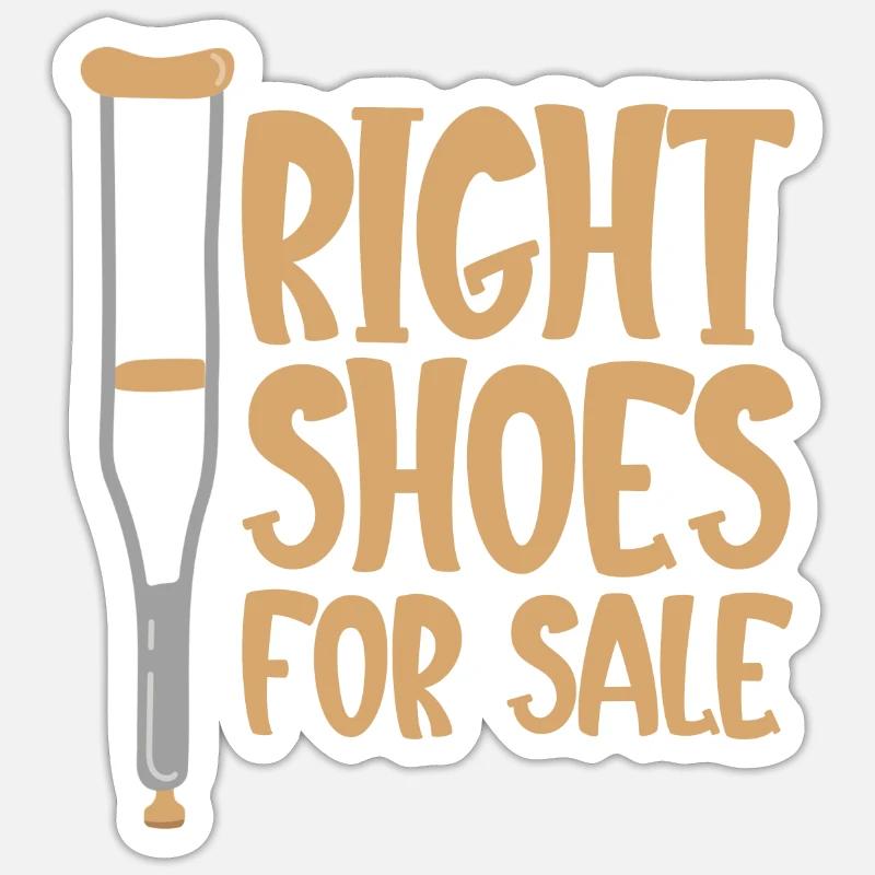 Bonnes chaussures à vendre - Sticker taille S (10 x 10 cm) - blanc mat