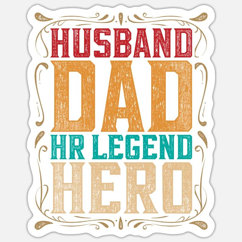 Responsable RH Responsable Ressources Humaines Père Sticker taille S (10 x 10 cm)