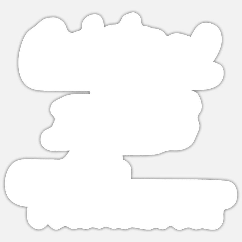 Original 100% Waldemar - Sticker size S (10 x 10 cm) - white matte