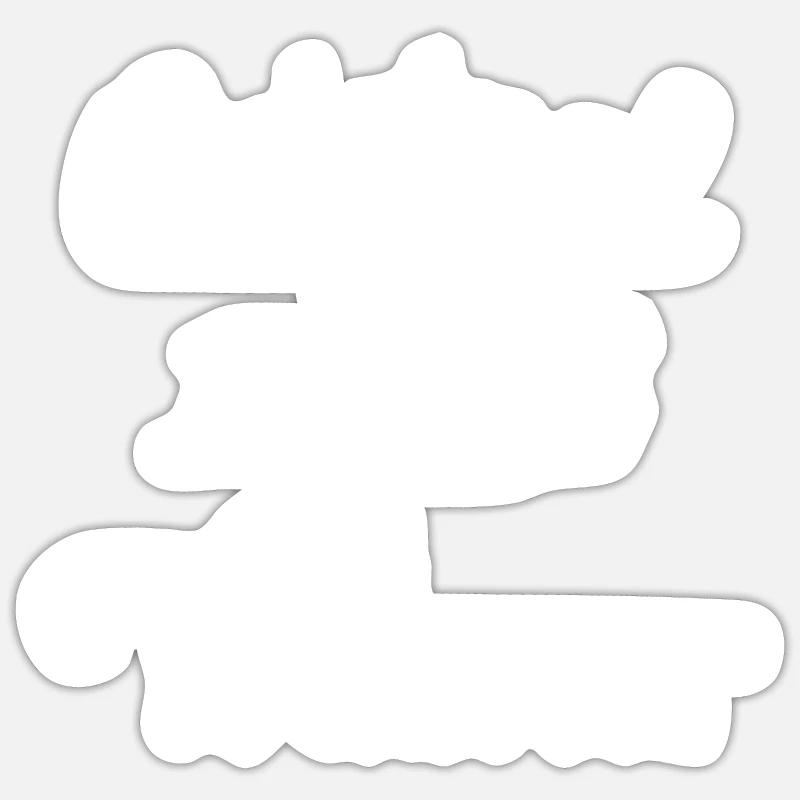 Original 100% Volkmar - Sticker taille S (10 x 10 cm) - blanc mat