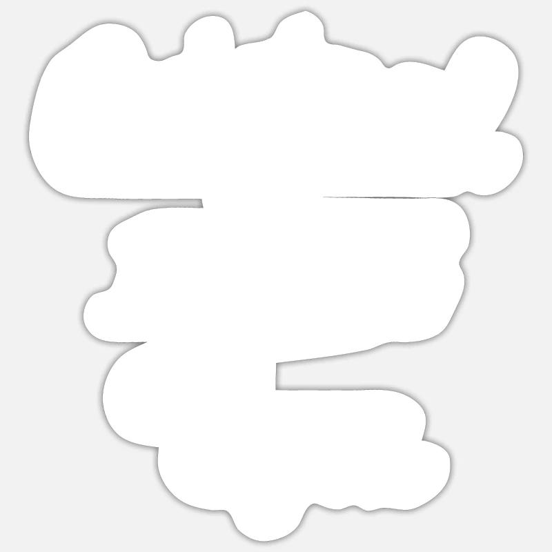 Original 100% Uwe - Sticker size S (10 x 10 cm) - white matte