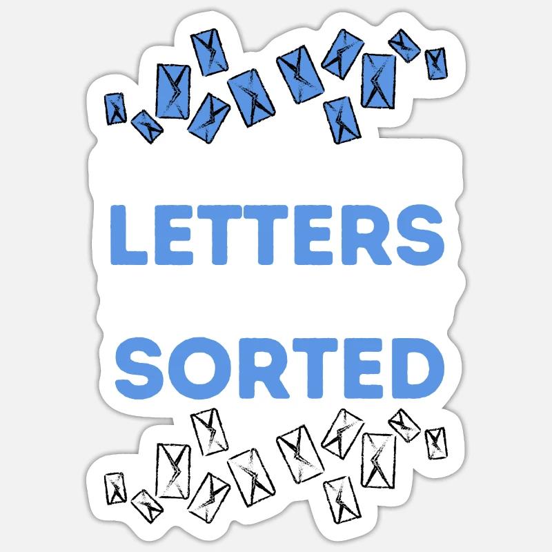 Postman Postman Postman Postman - Sticker size S (10 x 10 cm) - white matte