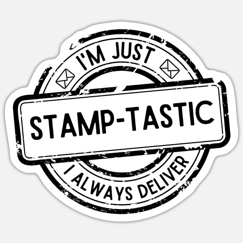 Postbote Postbotin Post Briefträger - Sticker Größe S (10 x 10 cm) - Mattweiß