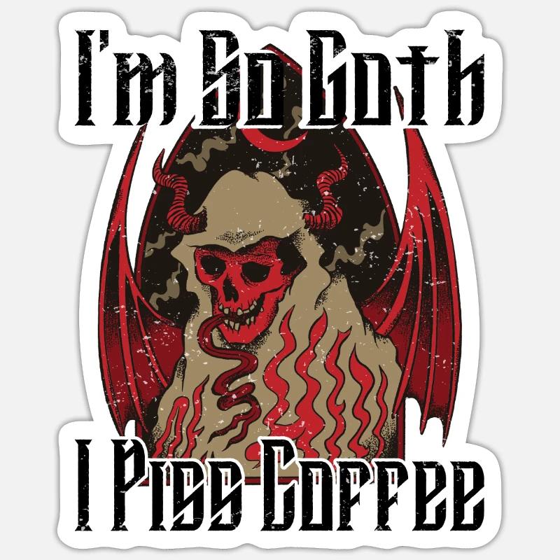 Satan Beelzebub Devil Gothic Pentagram Mystical Sticker size S (10 x 10 cm)
