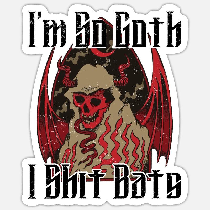 Satan Beelzebub Devil Gothic Pentagram Mystical Sticker size S (10 x 10 cm)