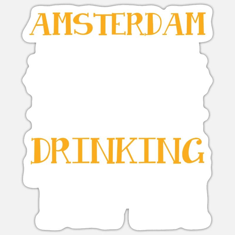 Amsterdam Drinking Team Sticker size S (10 x 10 cm)