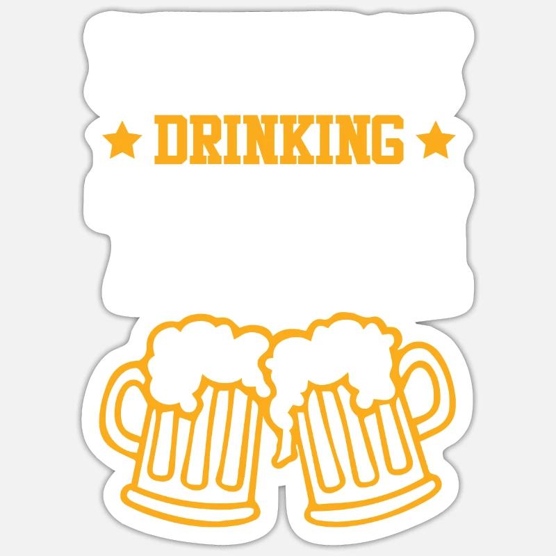 Équipe de consommation d’anniversaire - Sticker taille S (10 x 10 cm) - blanc mat