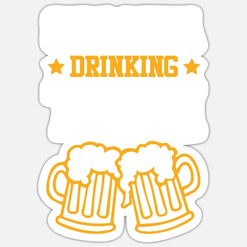 Croatia Drinking Team - Sticker size S (10 x 10 cm) - white matte