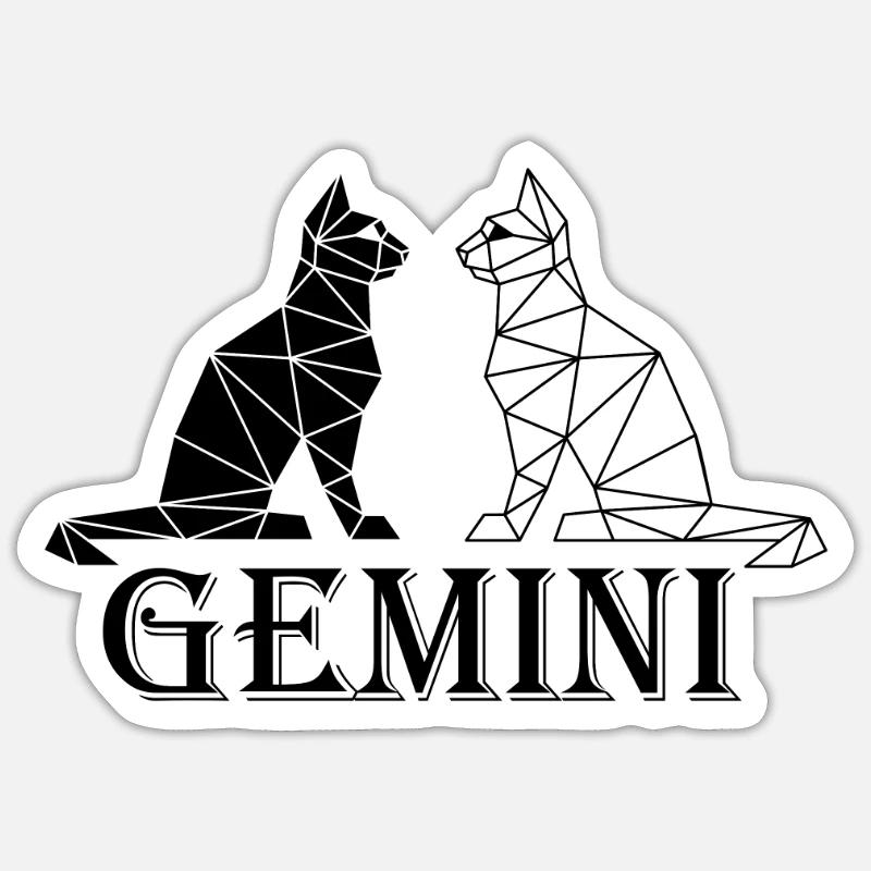 Gemini Sticker size S (10 x 10 cm)