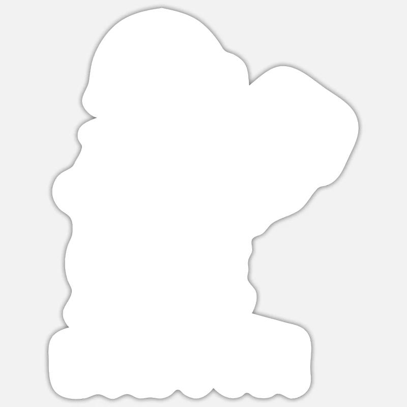 Barrage Il - Sticker taille S (10 x 10 cm) - blanc mat