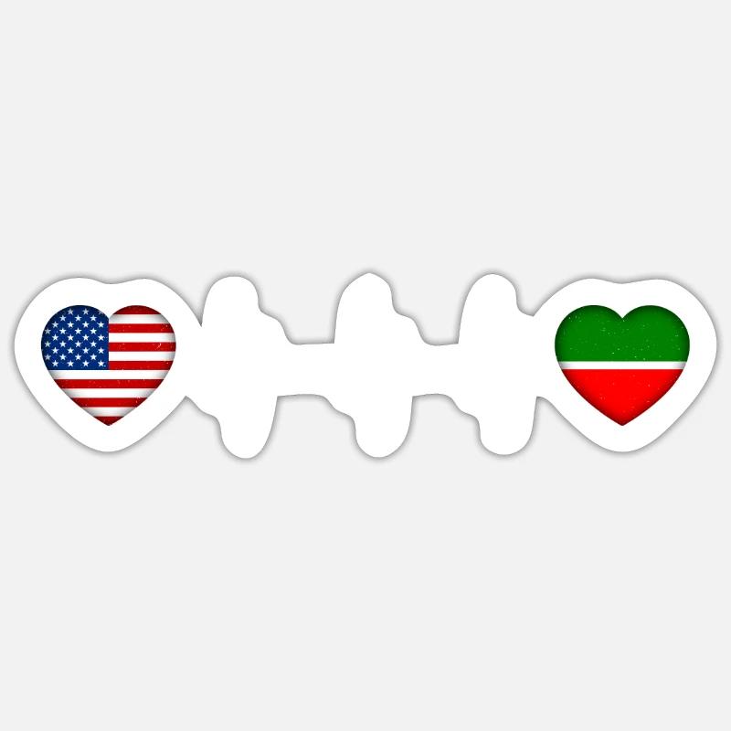 Tatarstan - Sticker size S (10 x 10 cm) - white matte