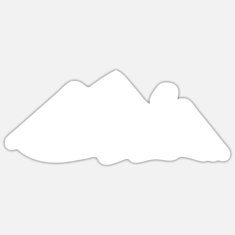 Mountain - Darts player - - Sticker size S (10 x 10 cm) - white matte