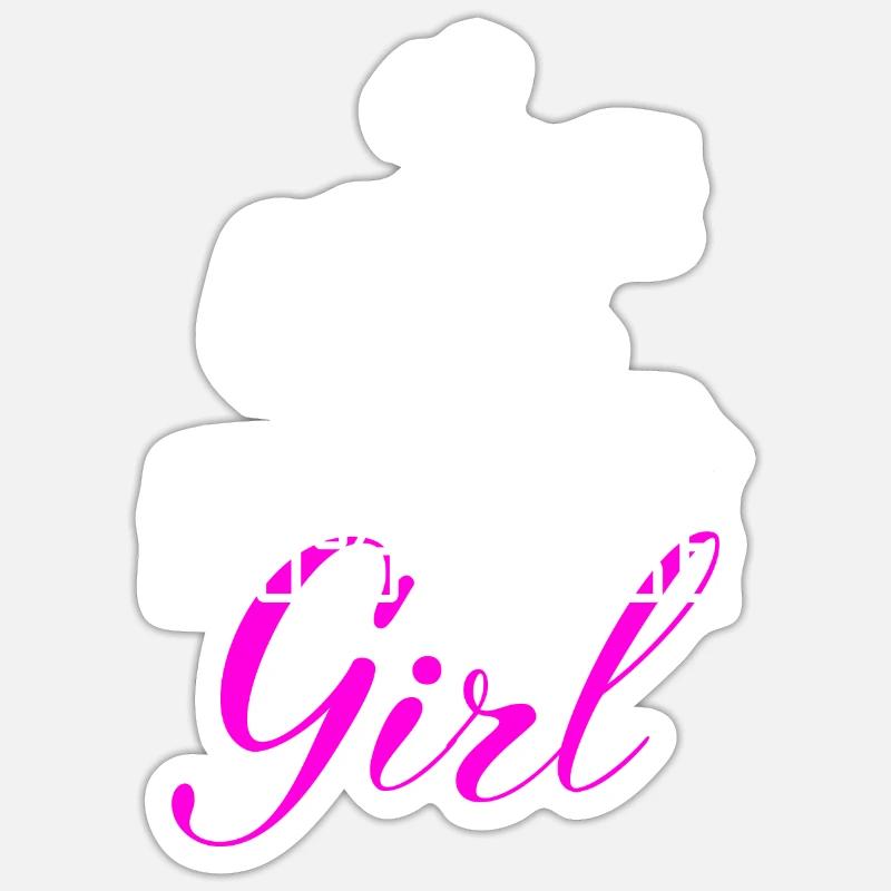 Pferd Reiterin Mädchen Spruch Sticker Größe S (10 x 10 cm)