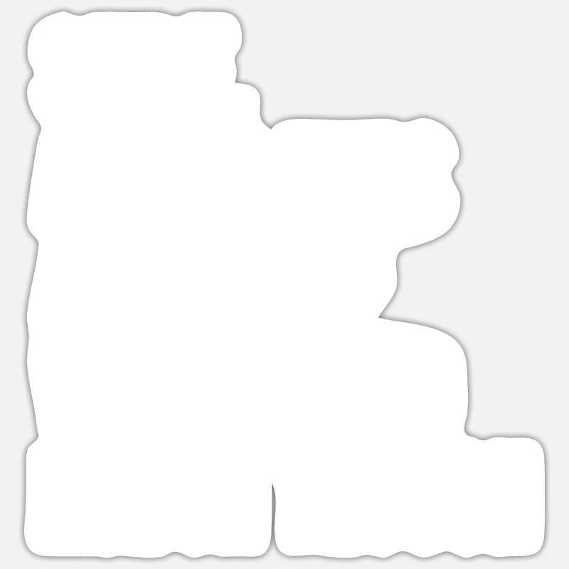 Bras de fer Sticker taille S (10 x 10 cm)