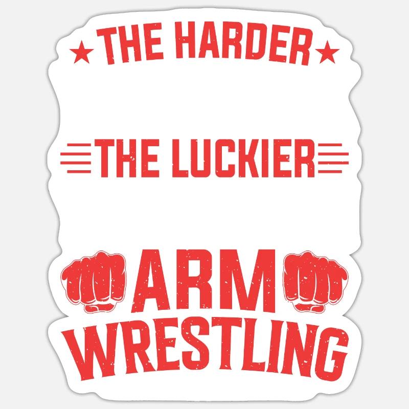 Bras de fer Sticker taille S (10 x 10 cm)