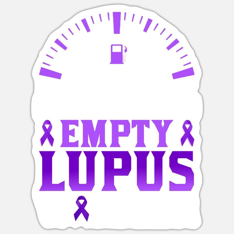 Lupus Bewusstseins Monat - Sticker Größe S (10 x 10 cm) - Mattweiß
