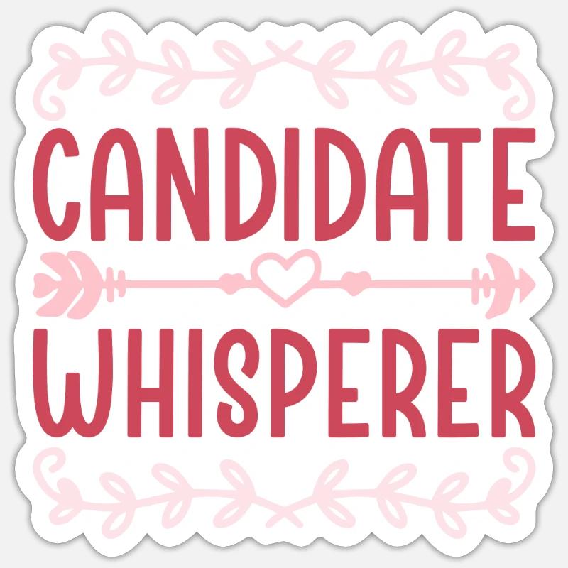 Responsable RH Responsable Ressources Humaines Responsable Candidat Whisperer Sticker taille S (10 x 10 cm)