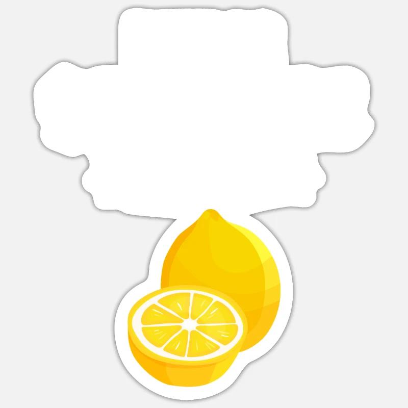 Life Is Sweeter With Lemon Sticker size S (10 x 10 cm)