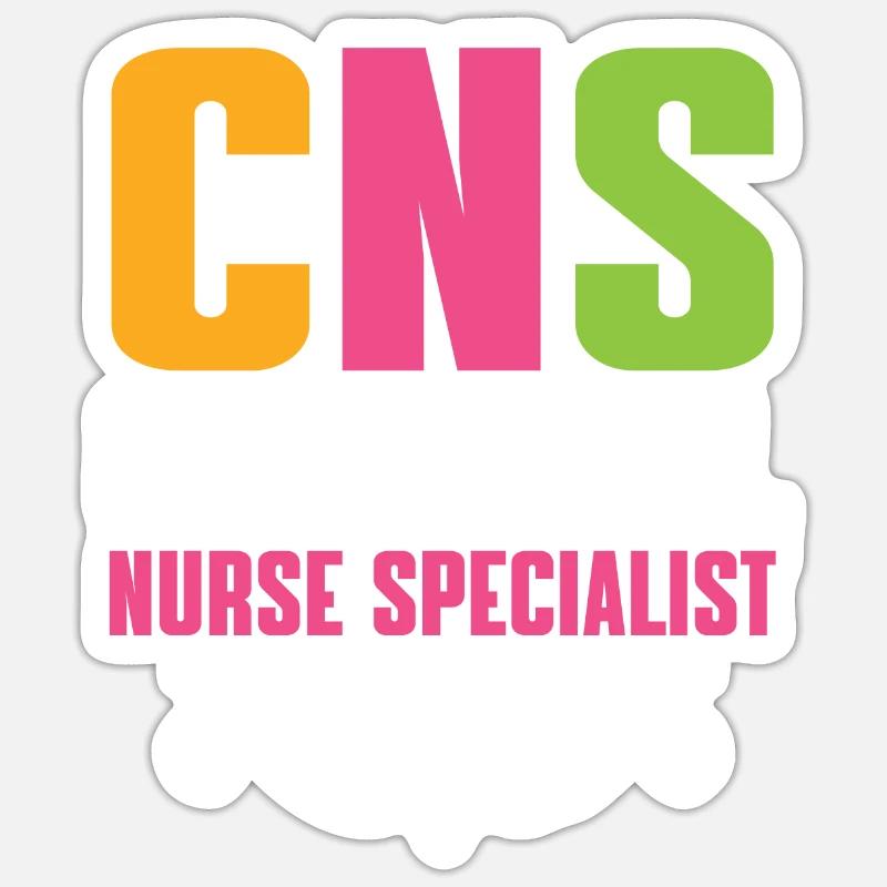 Klinische Krankenschwester - Sticker Größe S (10 x 10 cm) - Mattweiß