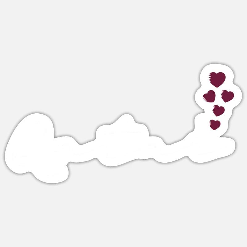 Qatar - Sticker taille S (10 x 10 cm) - blanc mat