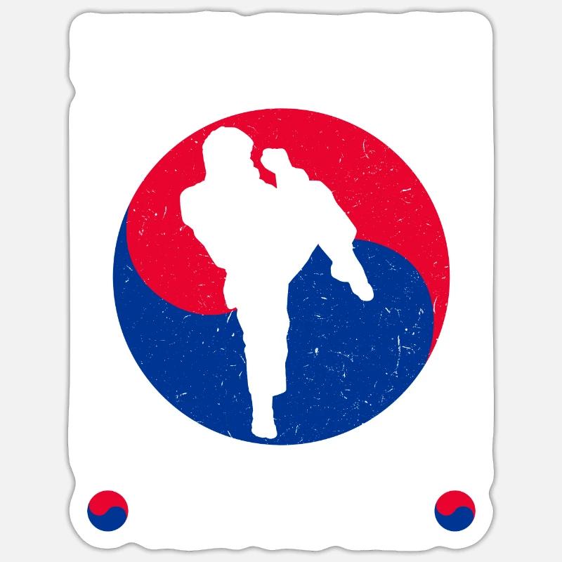 Tang Soo Do Cadeau Sticker taille S (10 x 10 cm)
