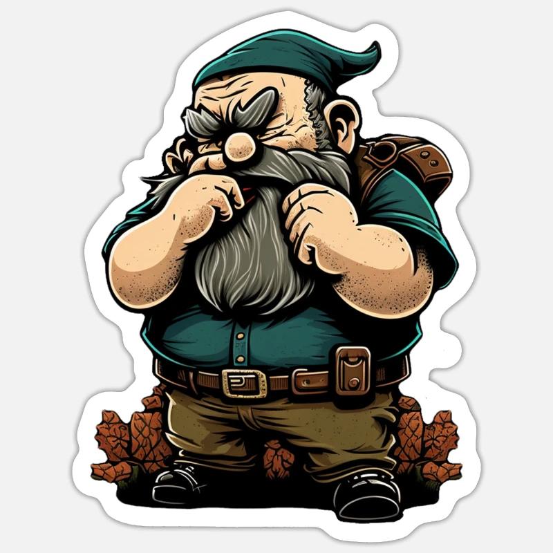 Capricious dwarf Sticker size S (10 x 10 cm)