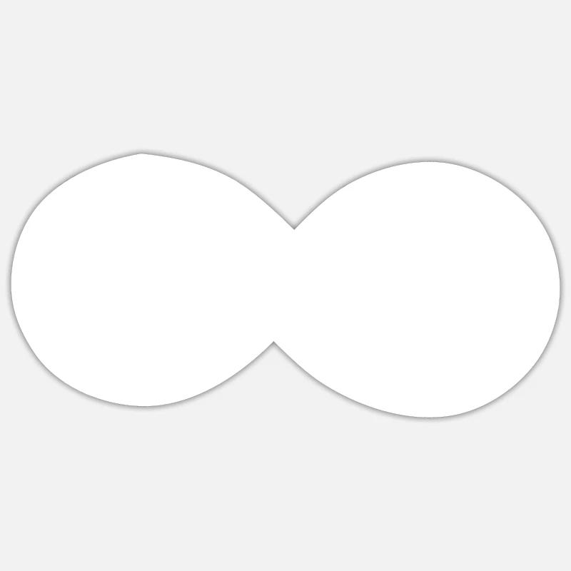 Infinity - Dartboard - - Sticker size S (10 x 10 cm) - white matte