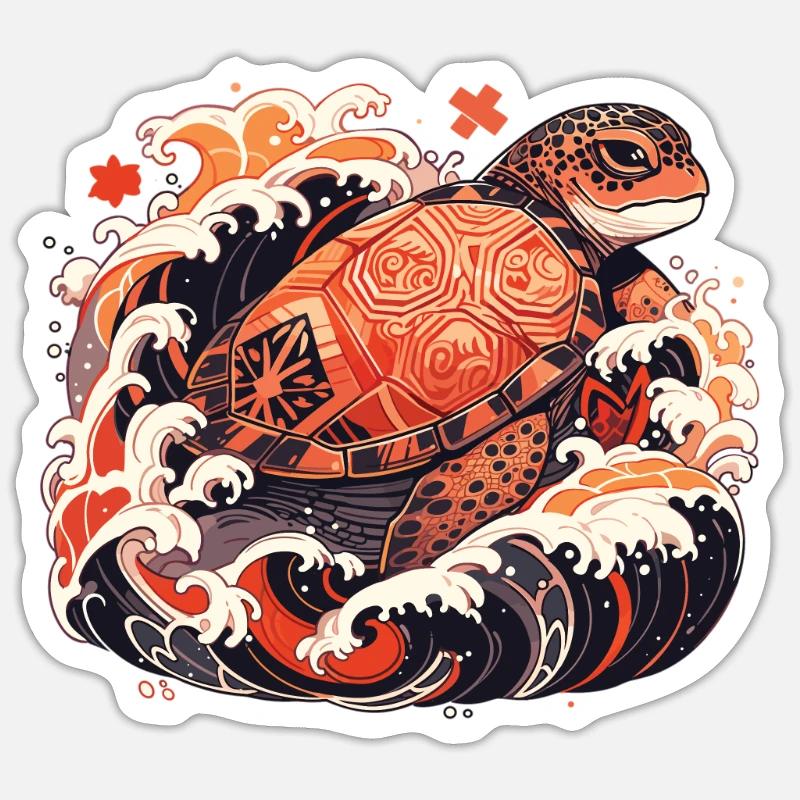 Turtle Sticker size S (10 x 10 cm)