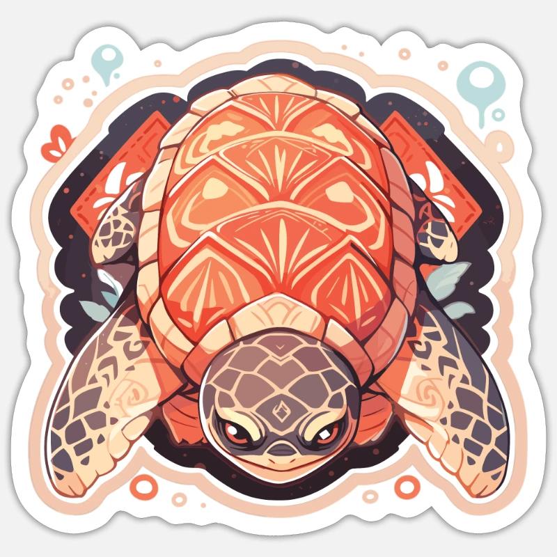 Turtle Sticker size S (10 x 10 cm)