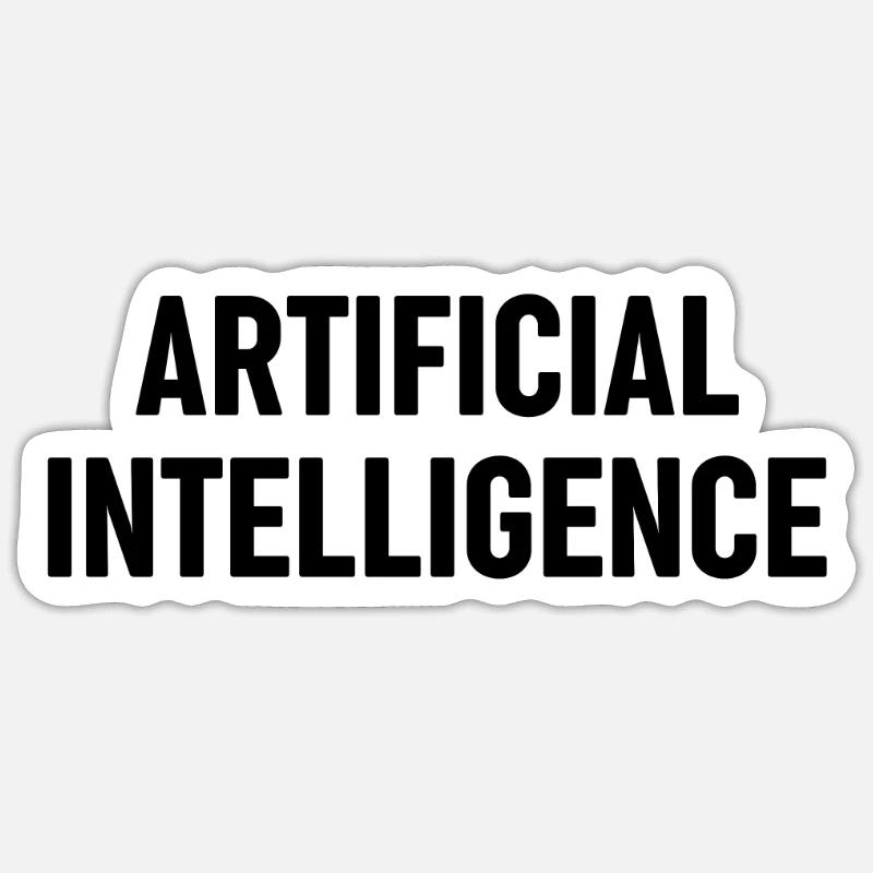 Artificial Intelligence - Sticker size S (10 x 10 cm) - white matte