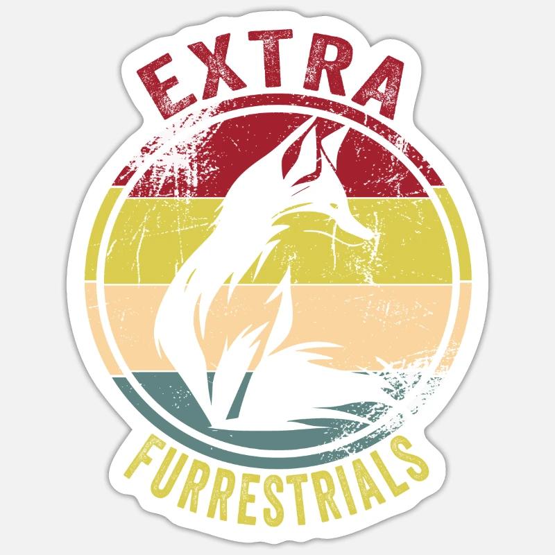 Fandom à fourrure Sticker taille S (10 x 10 cm)