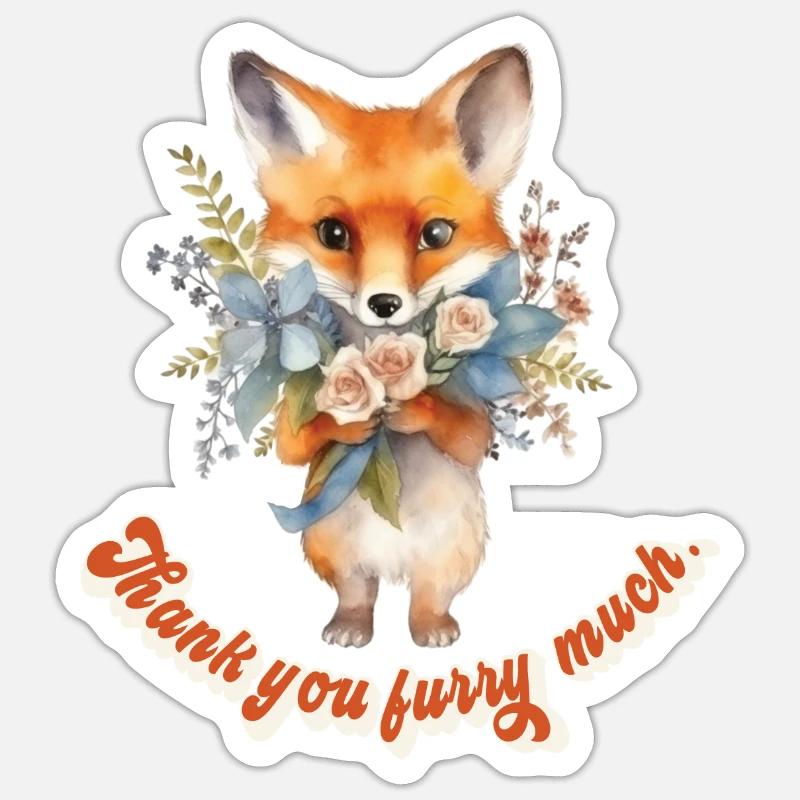 Fandom à fourrure Sticker taille S (10 x 10 cm)