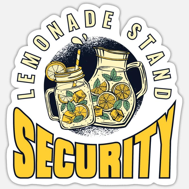 Lemonade Stand Security Lemonade Lover Sticker size S (10 x 10 cm)