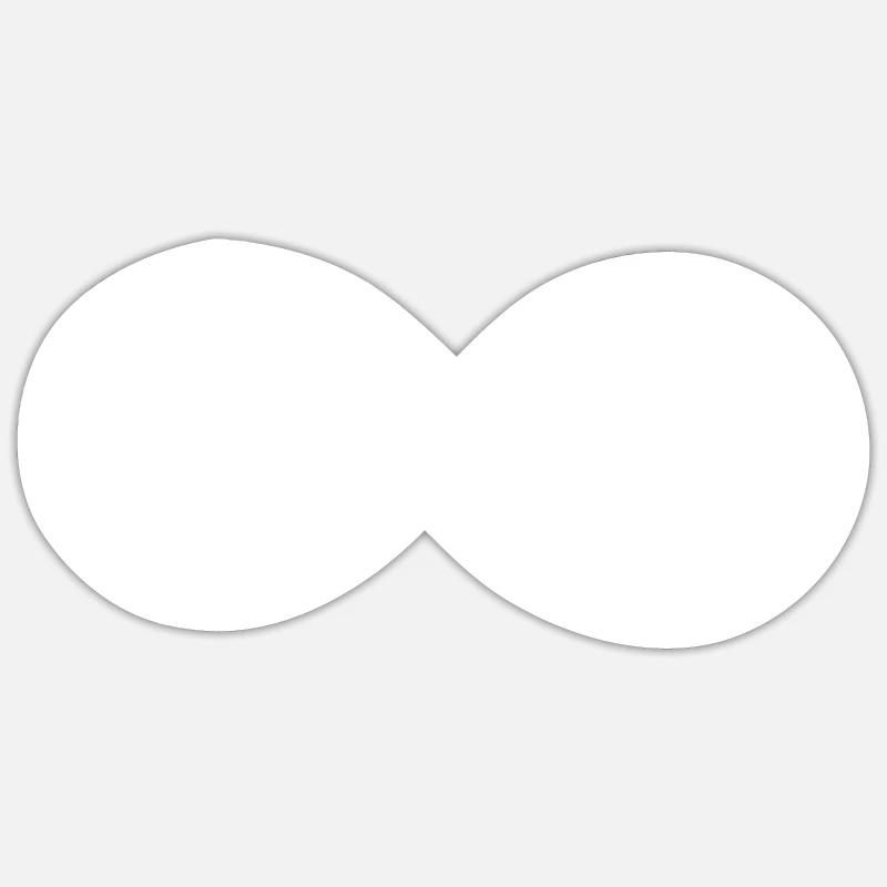 Infinity - Dart - - Sticker size S (10 x 10 cm) - white matte