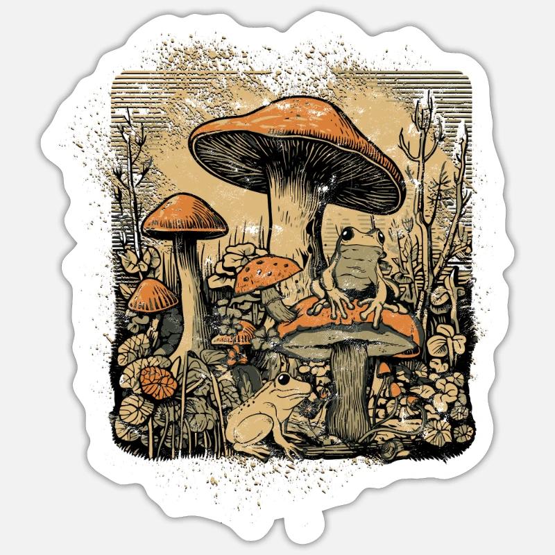 Cottagecore Grof Style - Rustic Aesthetics Sticker size S (10 x 10 cm)