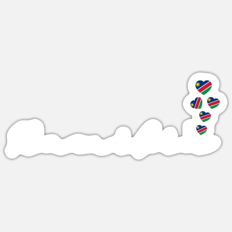 Namibia - Sticker size S (10 x 10 cm) - white matte