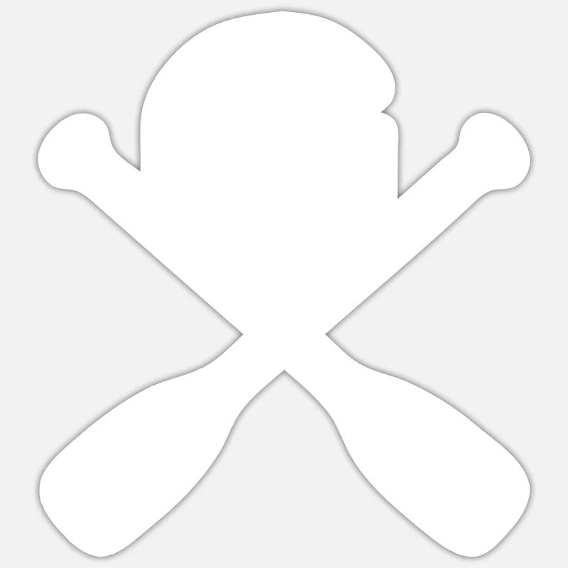 Rafting - Sticker size S (10 x 10 cm) - white matte