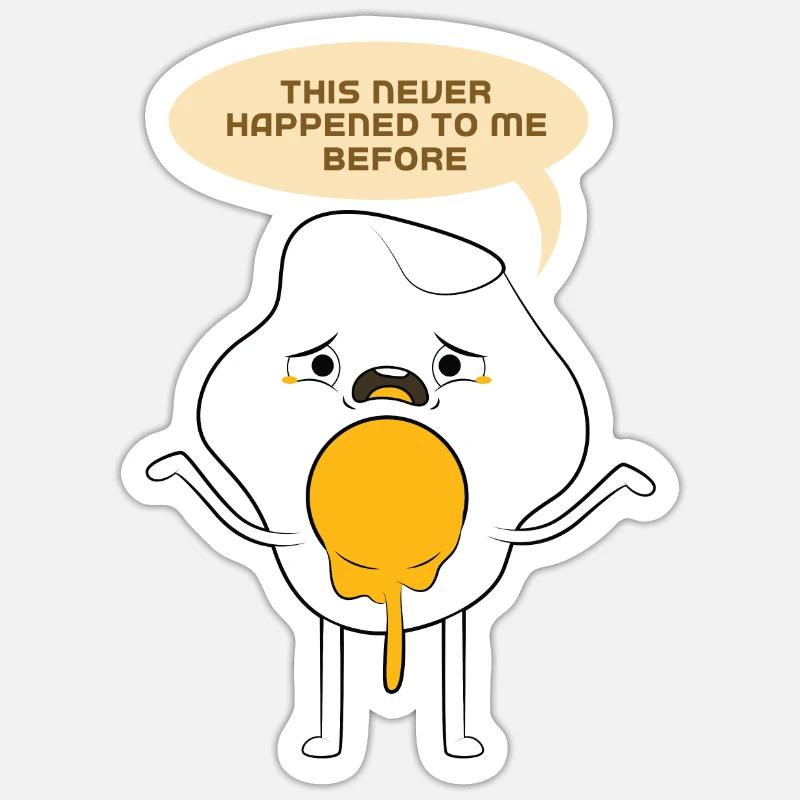 Egg funny, come quickly Sticker size S (10 x 10 cm)