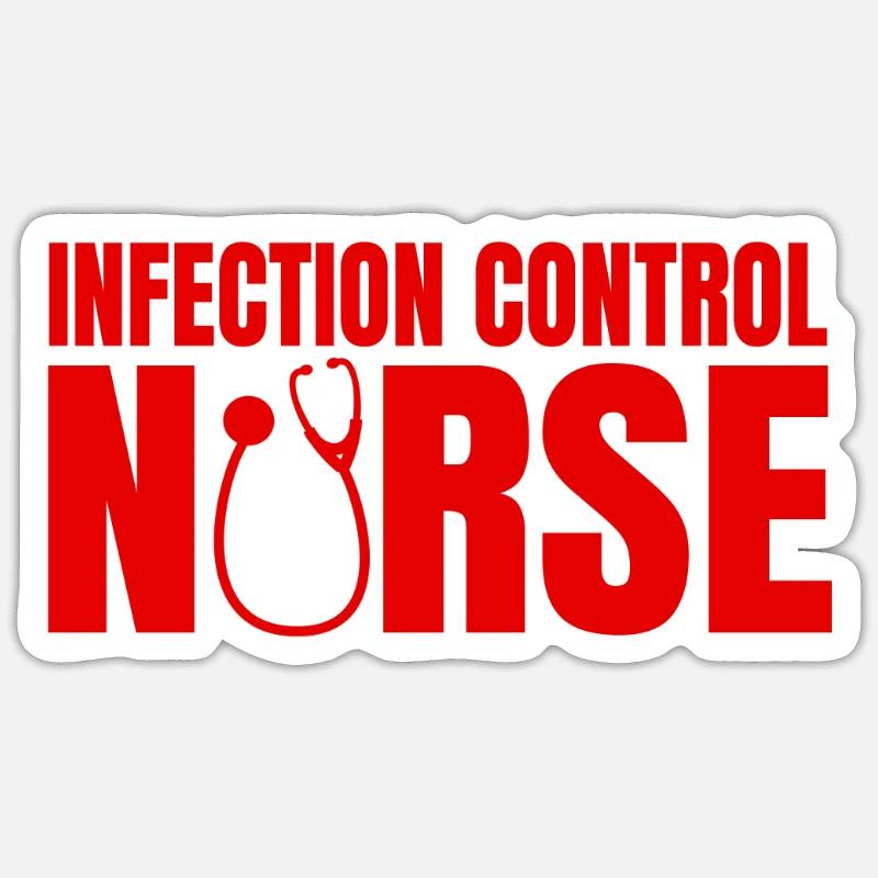 Hygiene Nurse Gift - Sticker size S (10 x 10 cm) - white matte