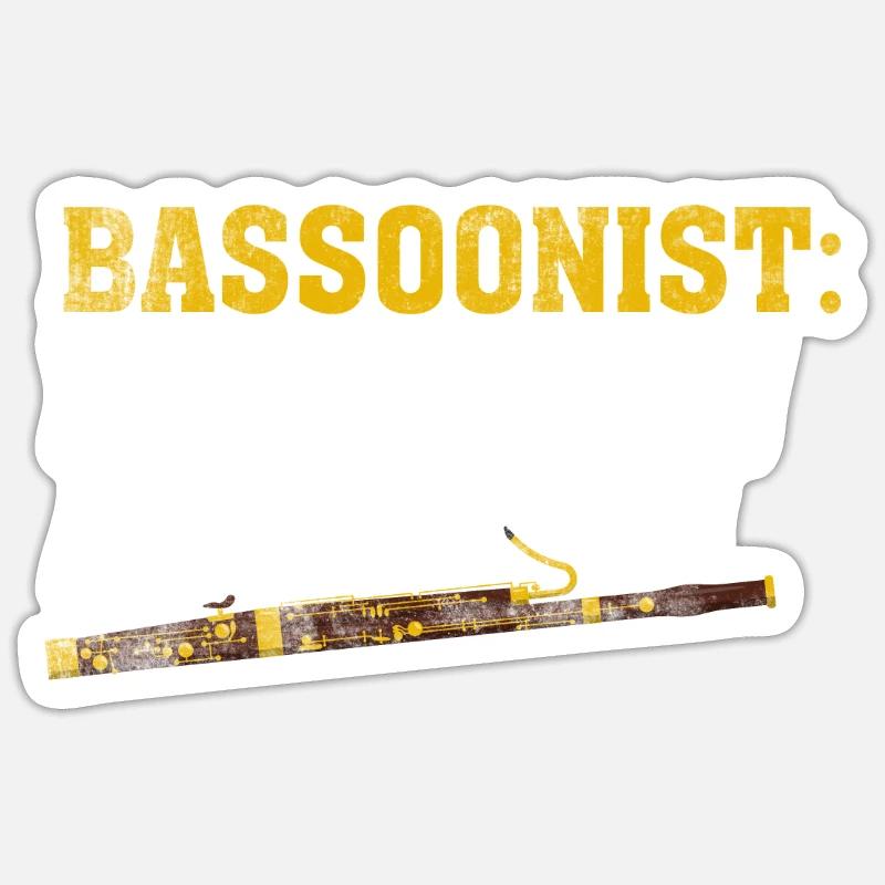 Fagott Sticker Größe S (10 x 10 cm)