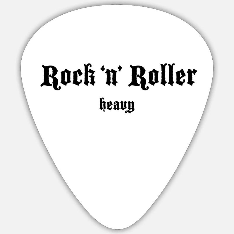 Plectrum Large White - Sticker size S (10 x 10 cm) - white matte