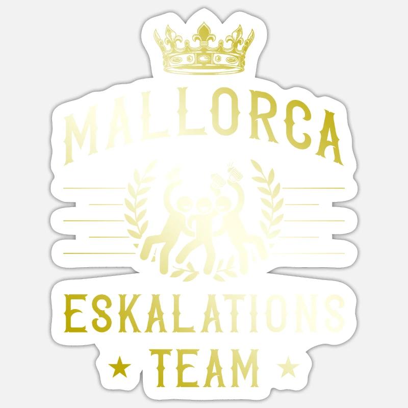 Mallorca Escalation - Sticker size S (10 x 10 cm) - white matte