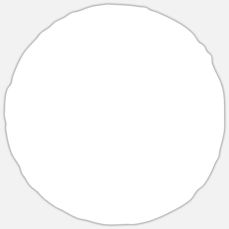 Grunge Circle - Darts Player - - Sticker size S (10 x 10 cm) - white matte