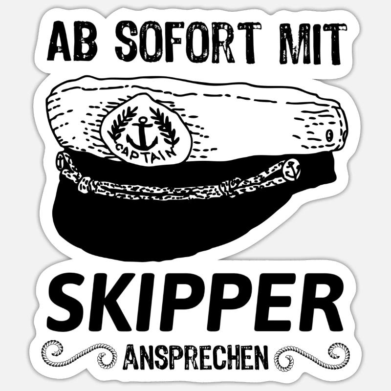 Skipper Sticker Größe S (10 x 10 cm)