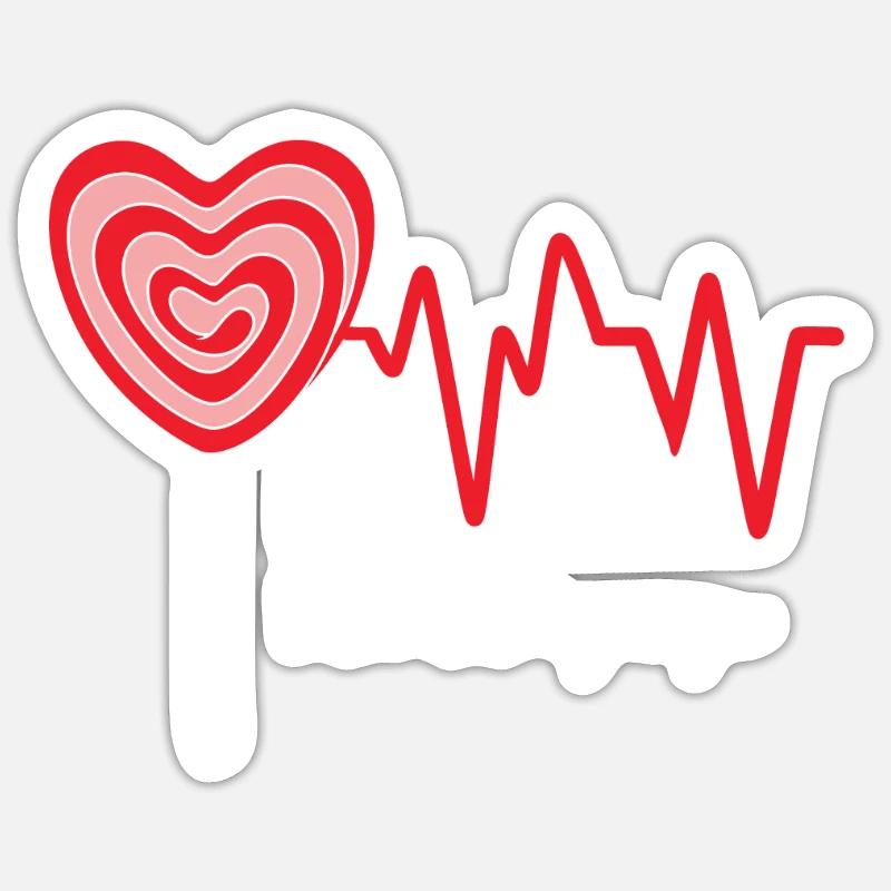 Lollipop Candy Gift - Sticker size S (10 x 10 cm) - white matte
