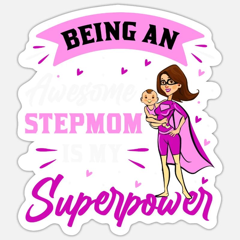 Stiefmutter Sticker Größe S (10 x 10 cm)