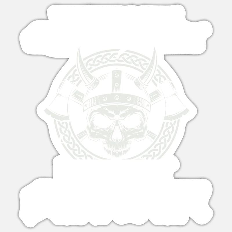 Valhalla kindness weakness - Sticker size S (10 x 10 cm) - white matte