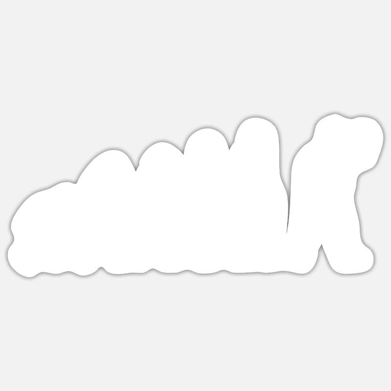 Evolution - Dartspieler - Emoji - Sticker Größe S (10 x 10 cm) - Mattweiß